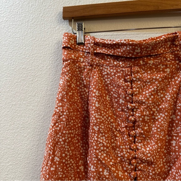 Sabo Women's Floral Nevia Linen Top & Belted Mini Skirt Set Size Small - Picture 7 of 12